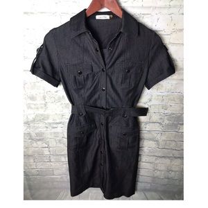 Calvin Klein s: 2 dark wash Denim button up dress